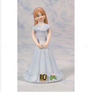 Enesco Growing Up Girls “10th Birthday” Porcelain Figurine
